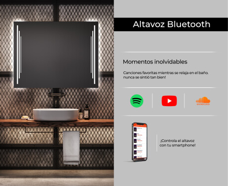 Espejo de baño con luz LED incorporada L27 #6