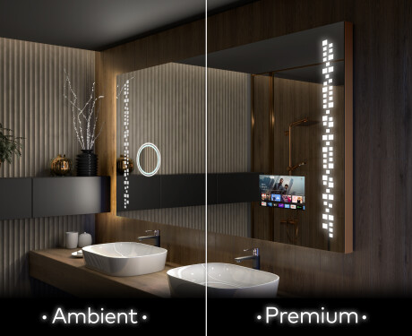 Rectangulares espejos retroiluminado para baños L38
