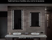Rectangulares espejos retroiluminado para baños L38 #6