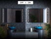 Rectangulares espejos retroiluminado para baños L38 #3