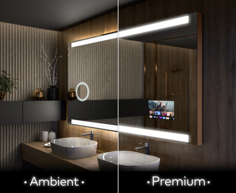Artforma - Espejo de baño con luz L47