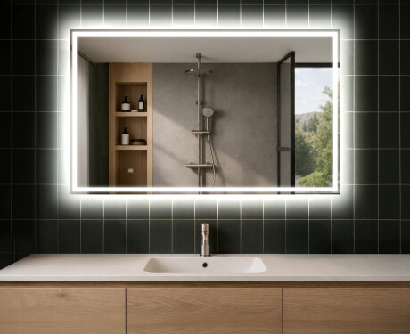 Espejo de baño con luz LED incorporada L49
