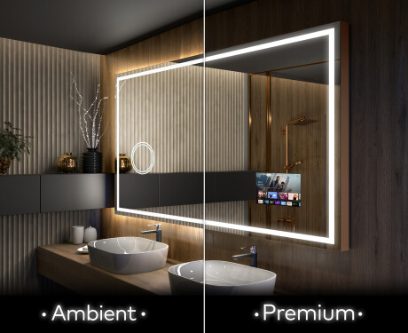 Espejo de baño moderno e iluminado LED L49 #1