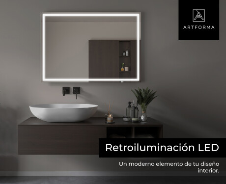 Espejo de baño moderno e iluminado LED L49 #6