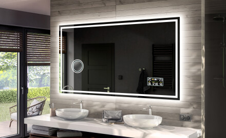Artforma - Espejo de baño con luz LED incorporada L78