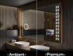 Rectangulares espejos retroiluminado para baños L55