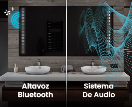 Rectangulares espejos retroiluminado para baños L55 #5