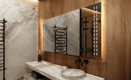 Rectangulares espejos retroiluminado para baños L55