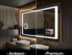 Rectangulares espejos retroiluminado para baños L61 #1