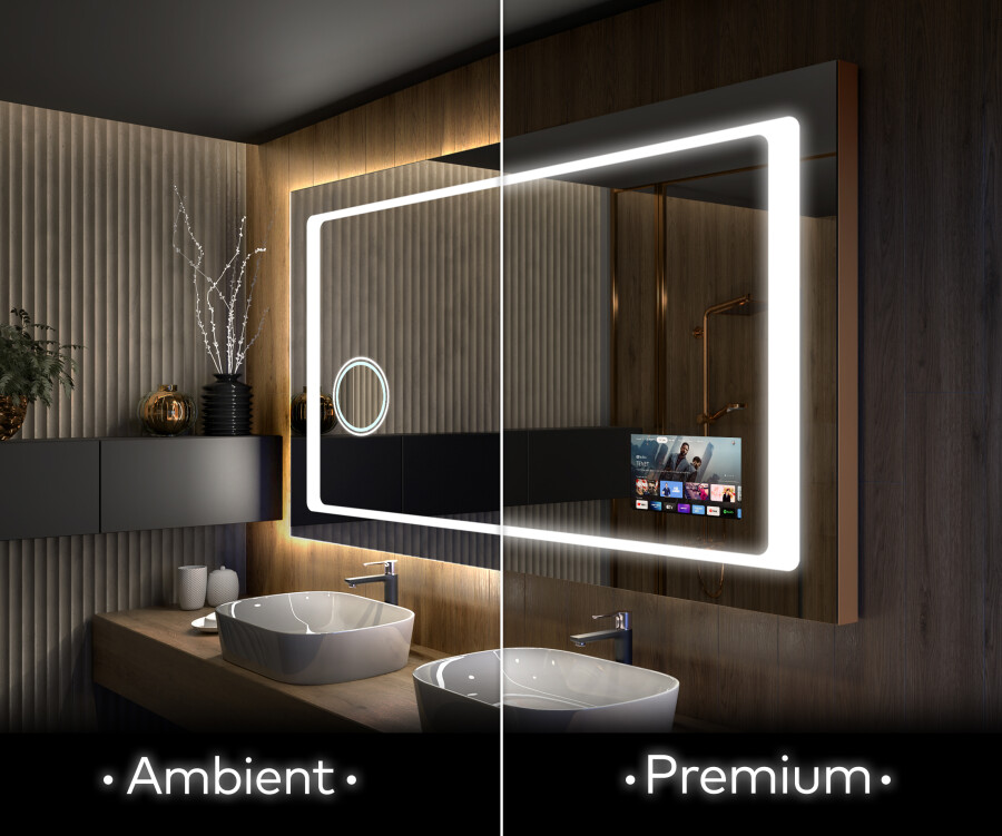 Espejo Luz Integrada Para Baño LED, CENTRO ESPEJOS