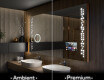 Espejo de baño con luz LED incorporada L65