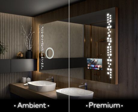 Artforma - Armario con espejo con luz LED Sofia 100 x 50cm