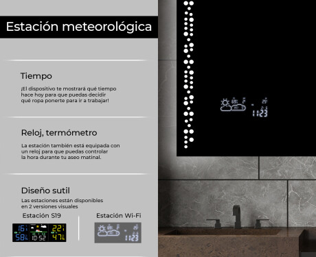 Espejo de baño con luz LED incorporada L65 #5