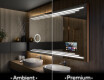 Rectangulares espejos retroiluminado para baños L75