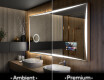 Espejo de baño con luz L77
