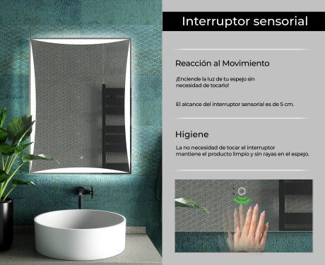Espejo de baño con luz L77 #7