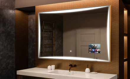 Espejo de baño moderno e iluminado LED L77