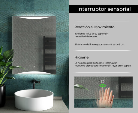 Espejo de baño con luz LED incorporada L78 #7