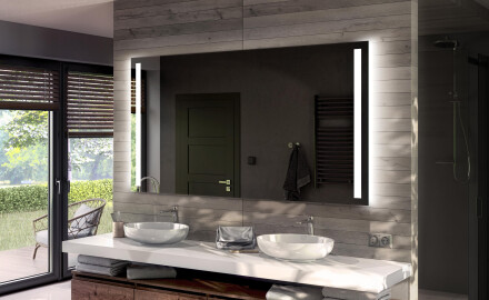 Artforma - Redondo Espejo baño con luz LED SMART L76 Samsung
