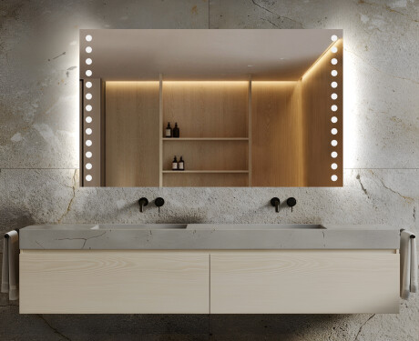Rectangulares espejos retroiluminado para baños  L06