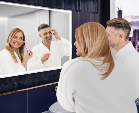 Rectangulares espejos retroiluminado para baños - SlimLine L49 #5