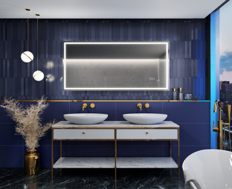 Rectangulares espejos retroiluminado para baños - SlimLine L49 #6