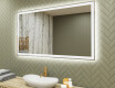 Espejo de baño con luz LED incorporada 120x70cm con luz LED fría de 7000K, luz cálida de 3000K o luz neutra de 4500K