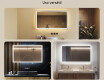Espejo de baño con luz LED incorporada 120x70cm con luz LED fría de 7000K, luz cálida de 3000K o luz neutra de 4500K #2