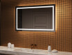 Espejo de baño con luz LED incorporada 120x70cm con luz LED fría de 7000K, luz cálida de 3000K o luz neutra de 4500K