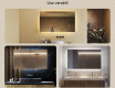 Espejo de baño con luz LED incorporada 120x70cm con luz LED fría de 7000K, luz cálida de 3000K o luz neutra de 4500K #2