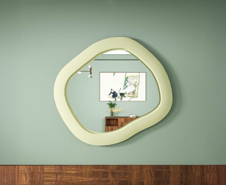 Espejo LED de diseño con MDF en forma geométrica L309 #4