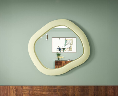 Espejo LED de diseño con MDF en forma geométrica L309 #7