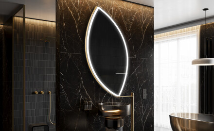 Espejo de baño LED de forma irregular L222