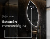 Espejo de baño LED de forma irregular L223 #6