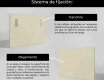 Espejo rectangular vertical de pared L198 #3