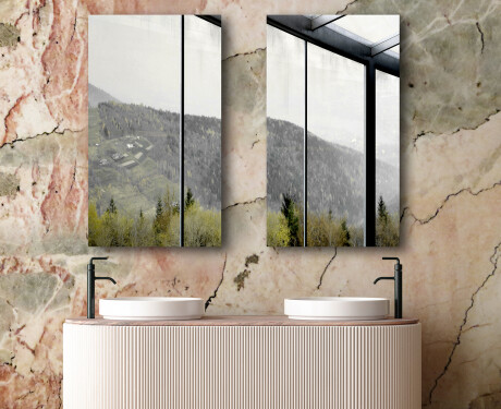 Espejo rectangular vertical de pared L198 #6