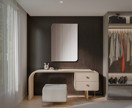 Espejo redondeados vertical de pared L202 #2