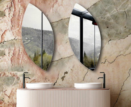 Espejo irregulares vertical de pared L214 #6