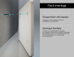 Espejo redondeados de pared con marco L201 #5