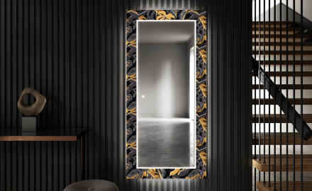 Espejos decorativos grande pared con luz LED - autumn jungle