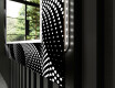 Espejos decorativos salón con LED - dark wave #11