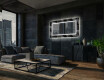 Espejos decorativos salón con LED - dark wave #12