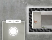 Espejos decorativos salón con LED - dark wave #4