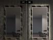 Espejos decorativos salón con LED - dark wave #7