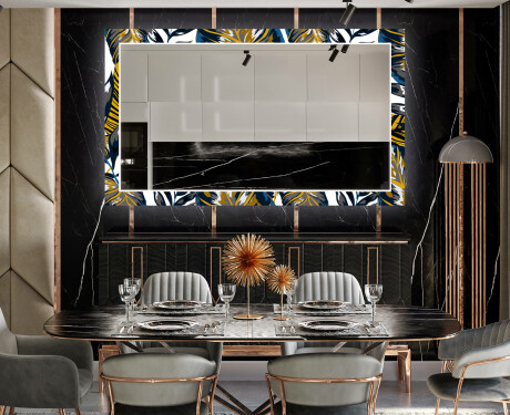 Espejo LED comedor decorativos - colorful leaves #12