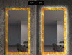 Espejos decorativos grandes de pared para recibidor - gold triangles #7