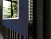Espejo baño decorativos con luz LED - blue drawing #11