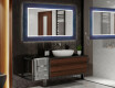 Espejo baño decorativos con luz LED - blue drawing #2