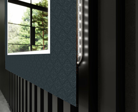Espejo decorativo con iluminación para el cuarto de baño - elegant #11