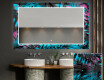 Espejo de baño con luz decorativos pared - fluo tropic